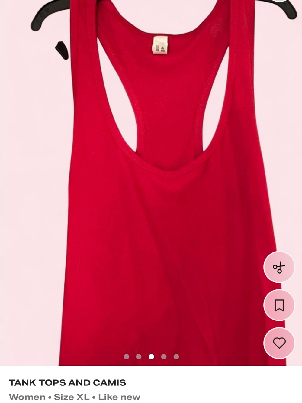 MT Raspberry Heather Racerback Tank Top - Picture 2 of 3